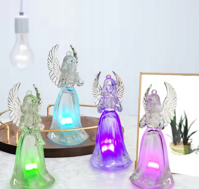 FIGURKA FIGURA ANIOŁ ANIOŁEK LED PLASTIKOWA SUPER OZDOBA ŚWIECĄCA Motyw Aniołek