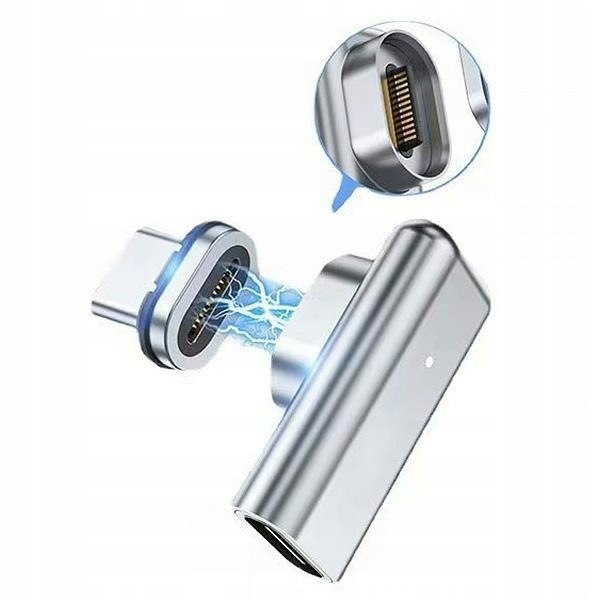 Beline Adapter magnetyczny Usb-c 100W srebrny/silver Dac BLNAM01
