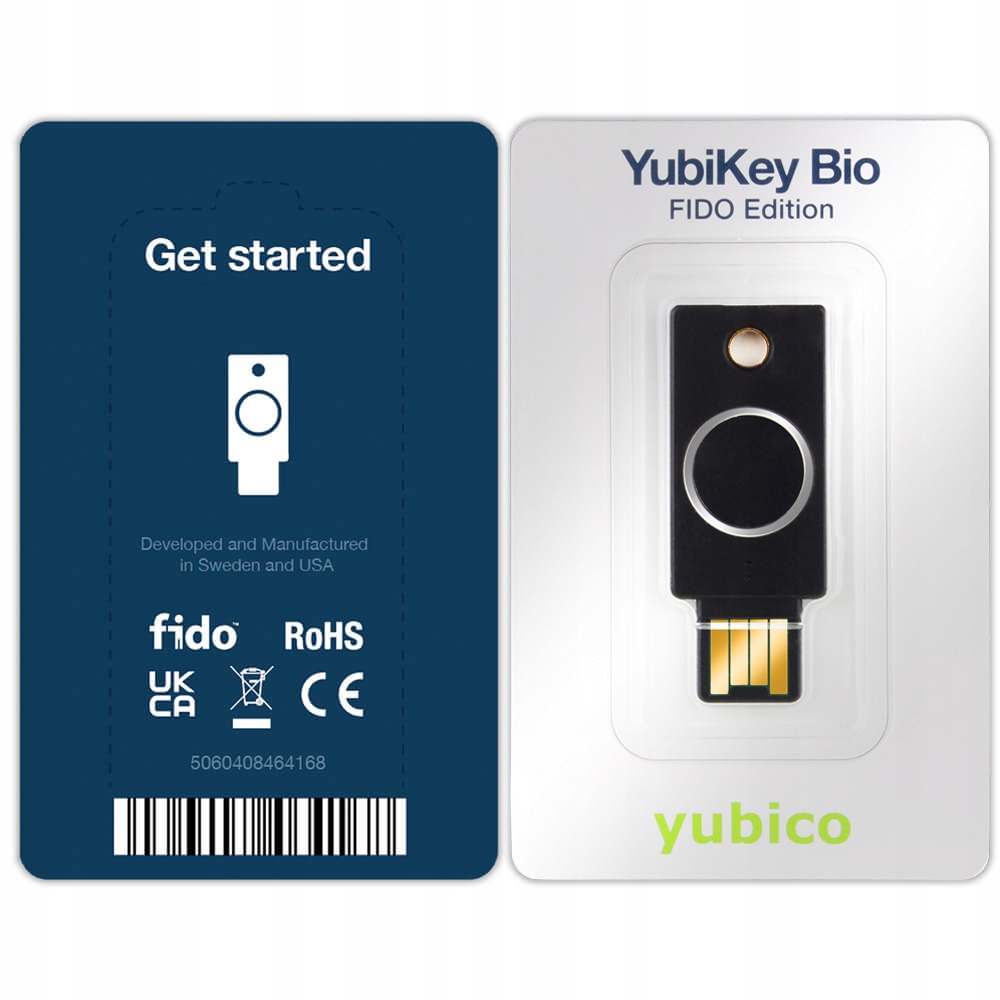 Hardwarový klíč Yubico YubiKey Bio Fido Edition Usb-a Biometrický U2F Fido