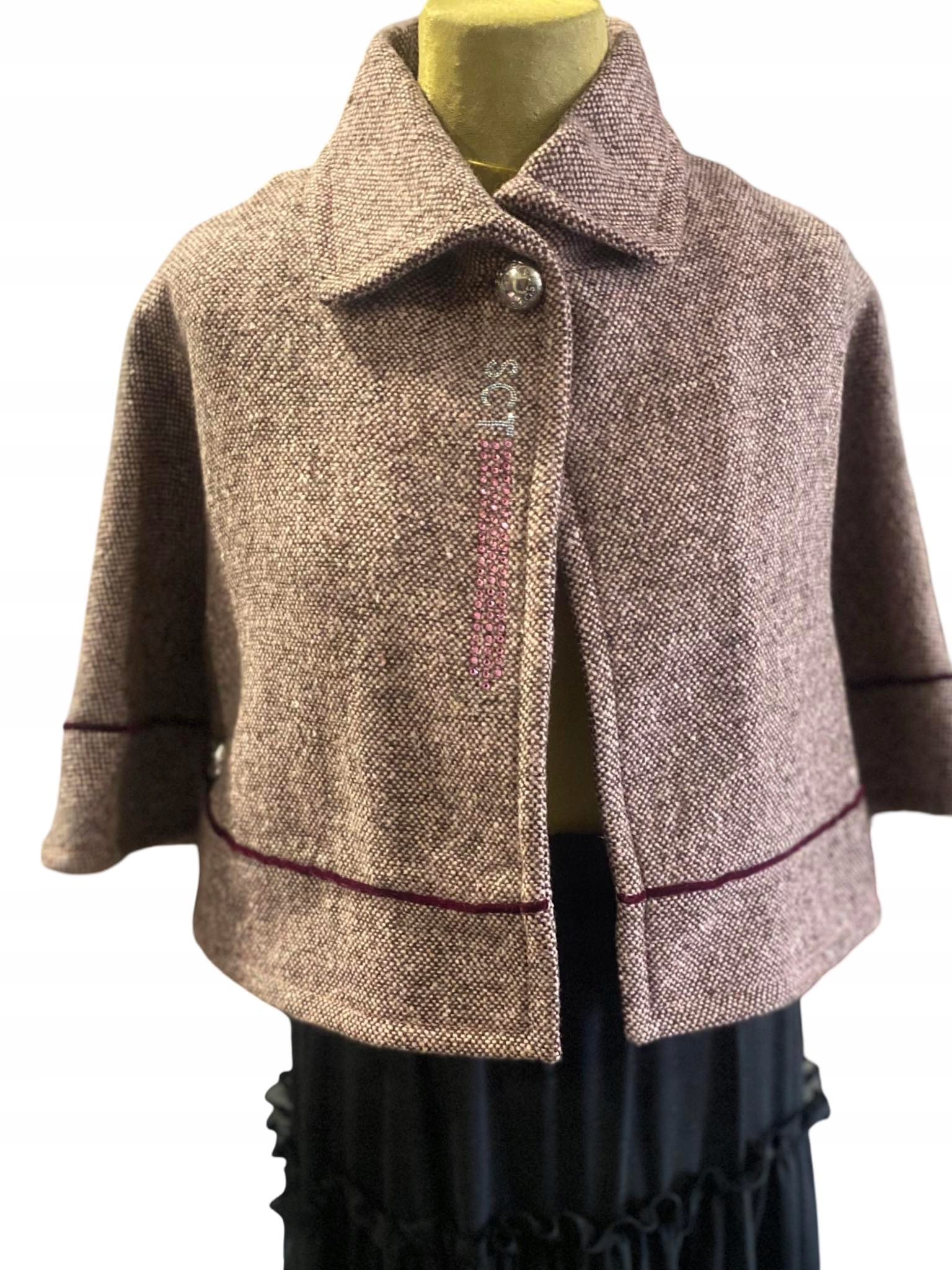 VG LUKSUS PONCZO WŁOSKIE SOCIETA ROZMIAR: 40/ S