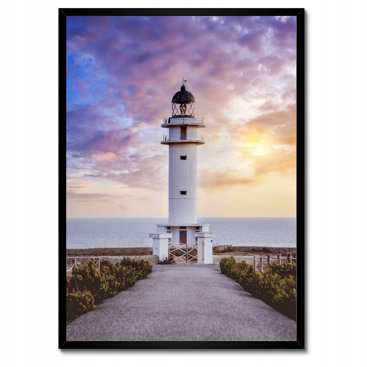 Plakáty v rámu 50x70 Maják západ slunce