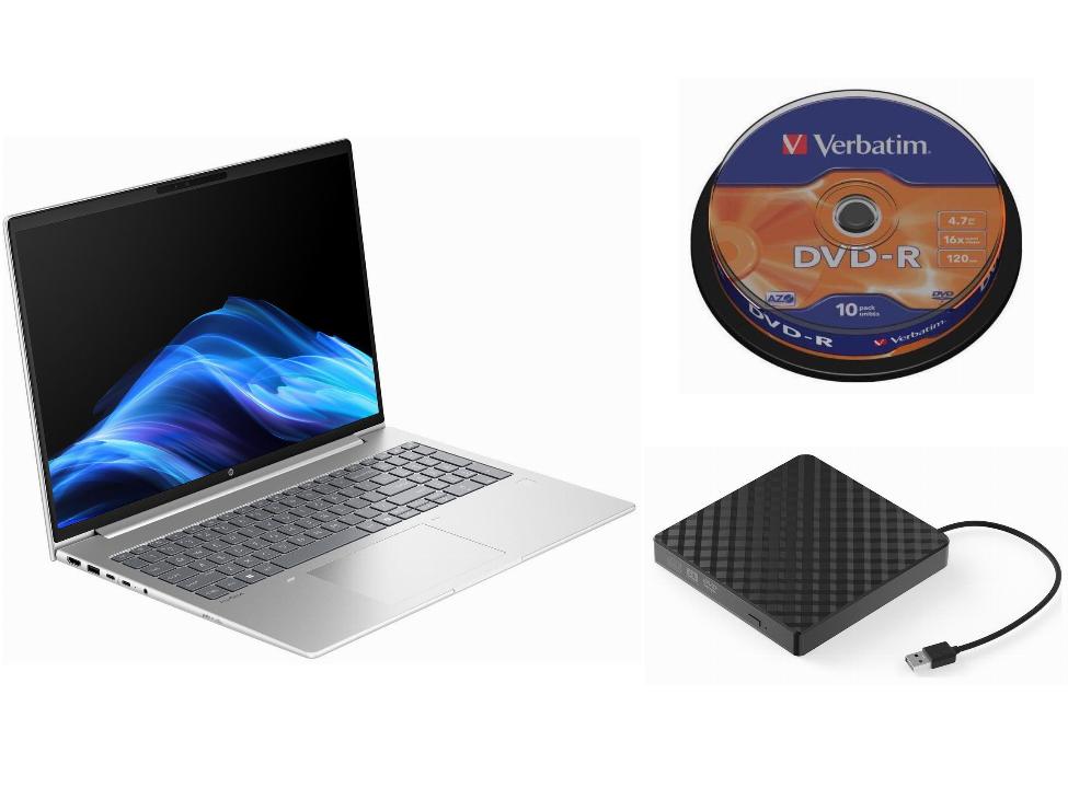 Laptop Hp Windows 11 Pro Intel Core Ultra 5 Zewnętrzny Napęd DVD 10 P
