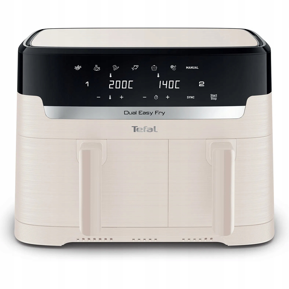 Horkovzdušná fritéza Tefal EY901AE0 Dual Easy Fry Essential White