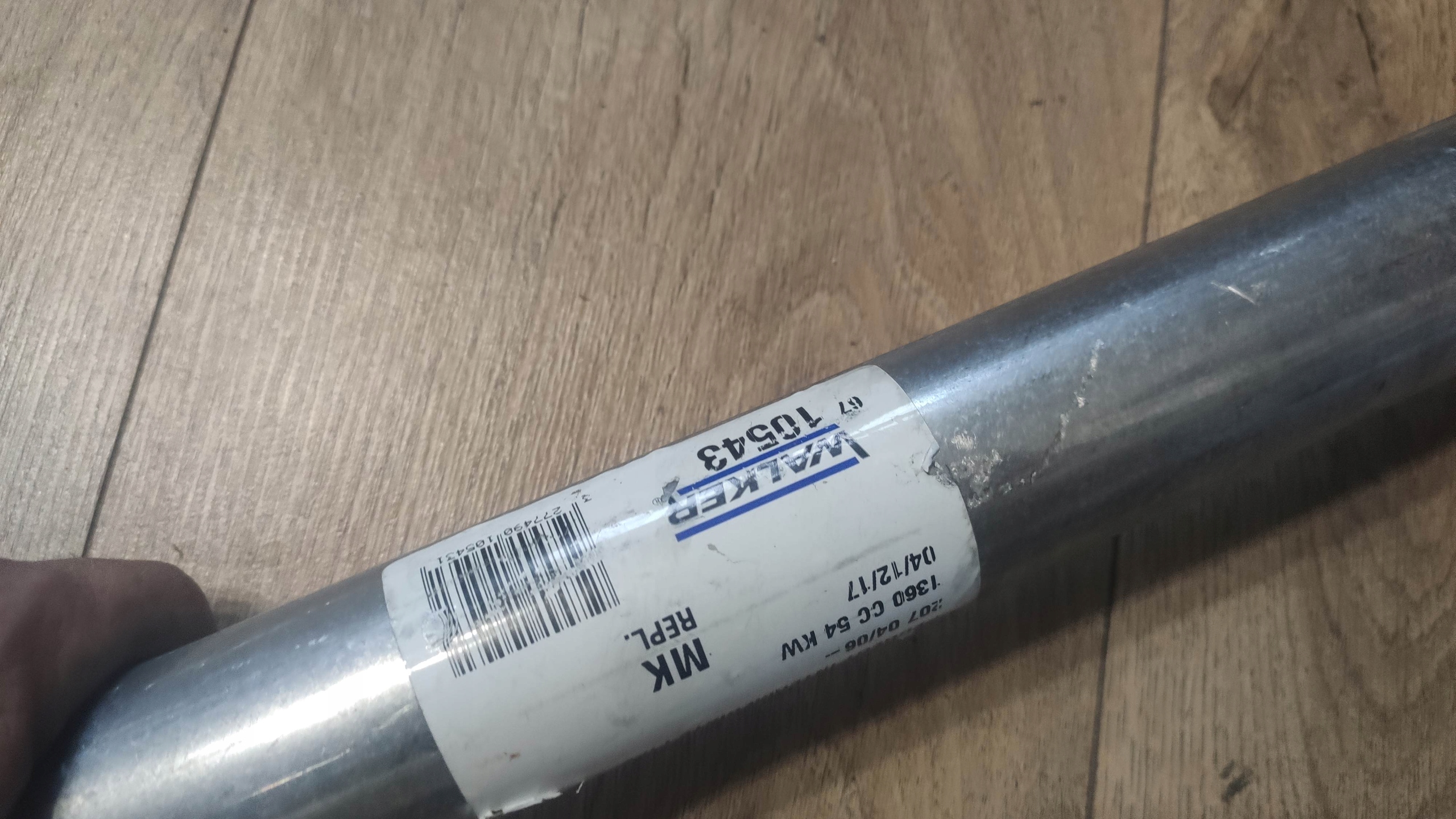 10543 - ГЛУШИТЕЛЬ ВЫХЛОПНОЙ ТРУБЫ PEUGEOT 207 1.4 06-WALKER