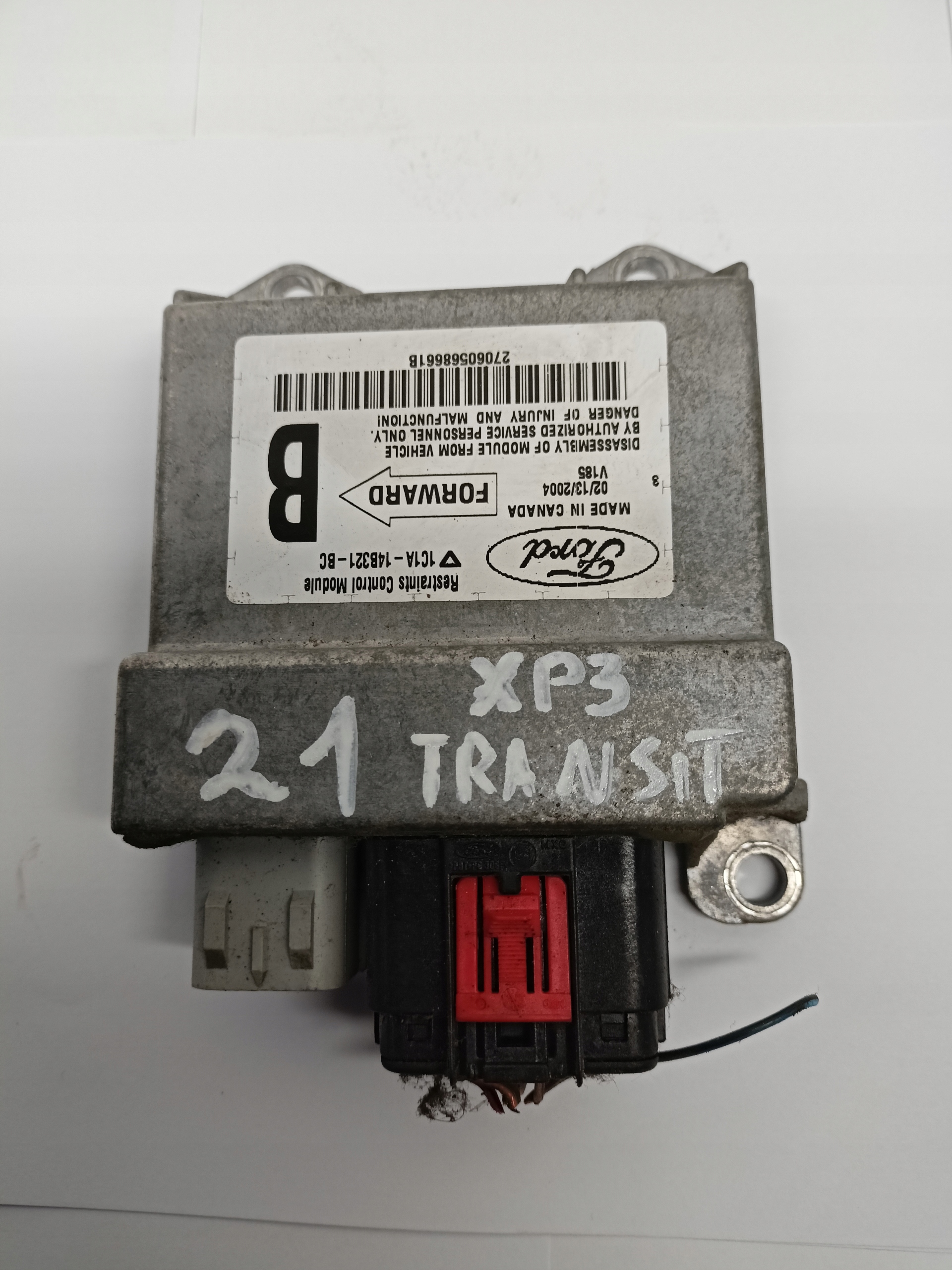 Moduł sensor Airbag Ford Transit 1C1A14B321BC 1C1A14B321BC za 45 zł z