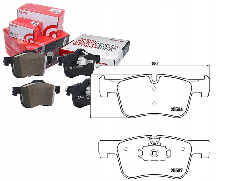 Brzdové Destičky Bmw 3 F30 12 Přední Brembo