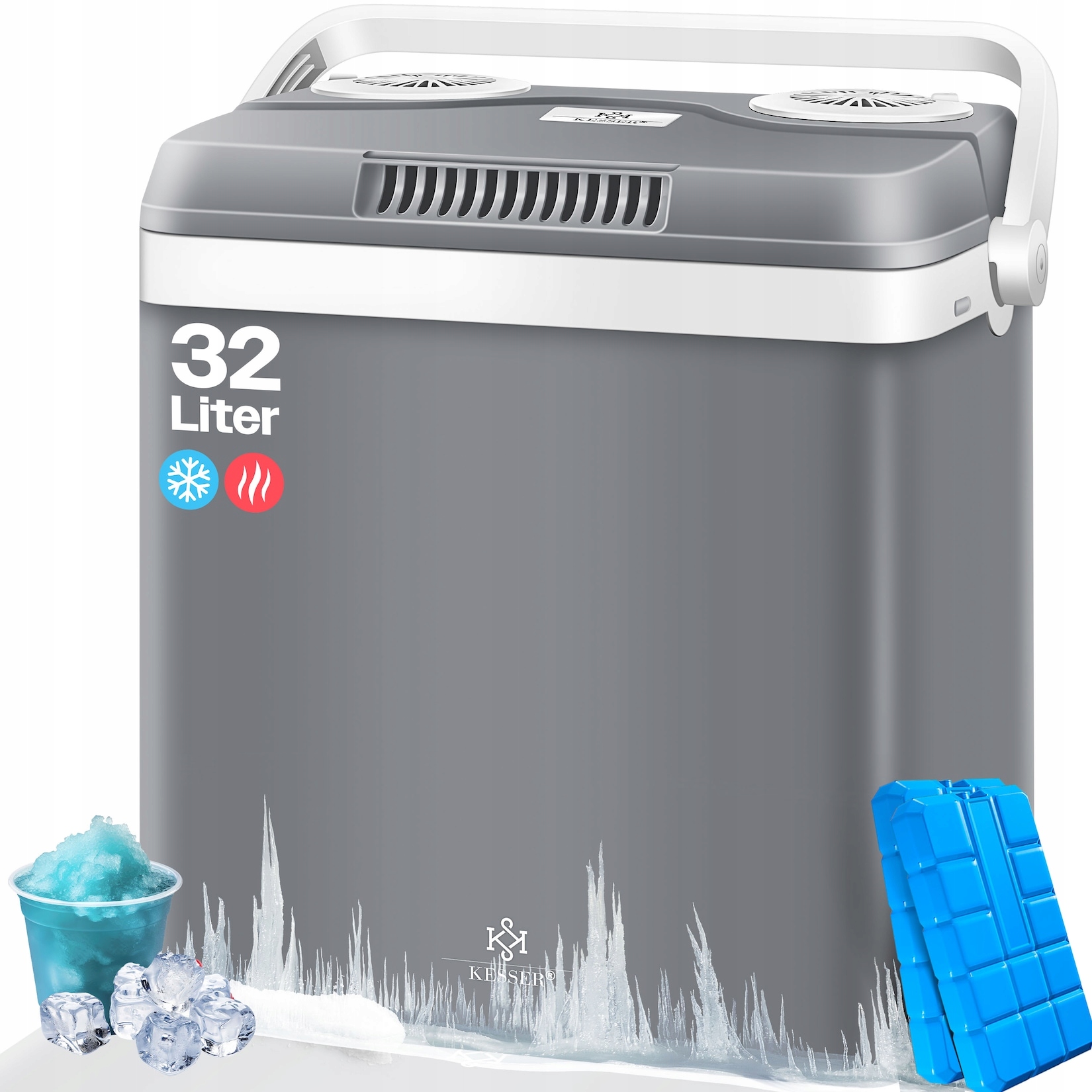 Lodówka 32 L 12V wtyczka 230V minilodówka turstyczna Kesser