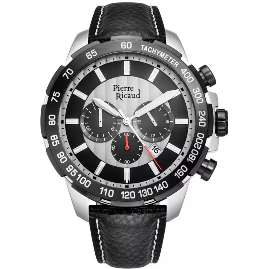 Pánské Hodinky Pierre Ricaud P97236.Y217CH s černým řemínkem