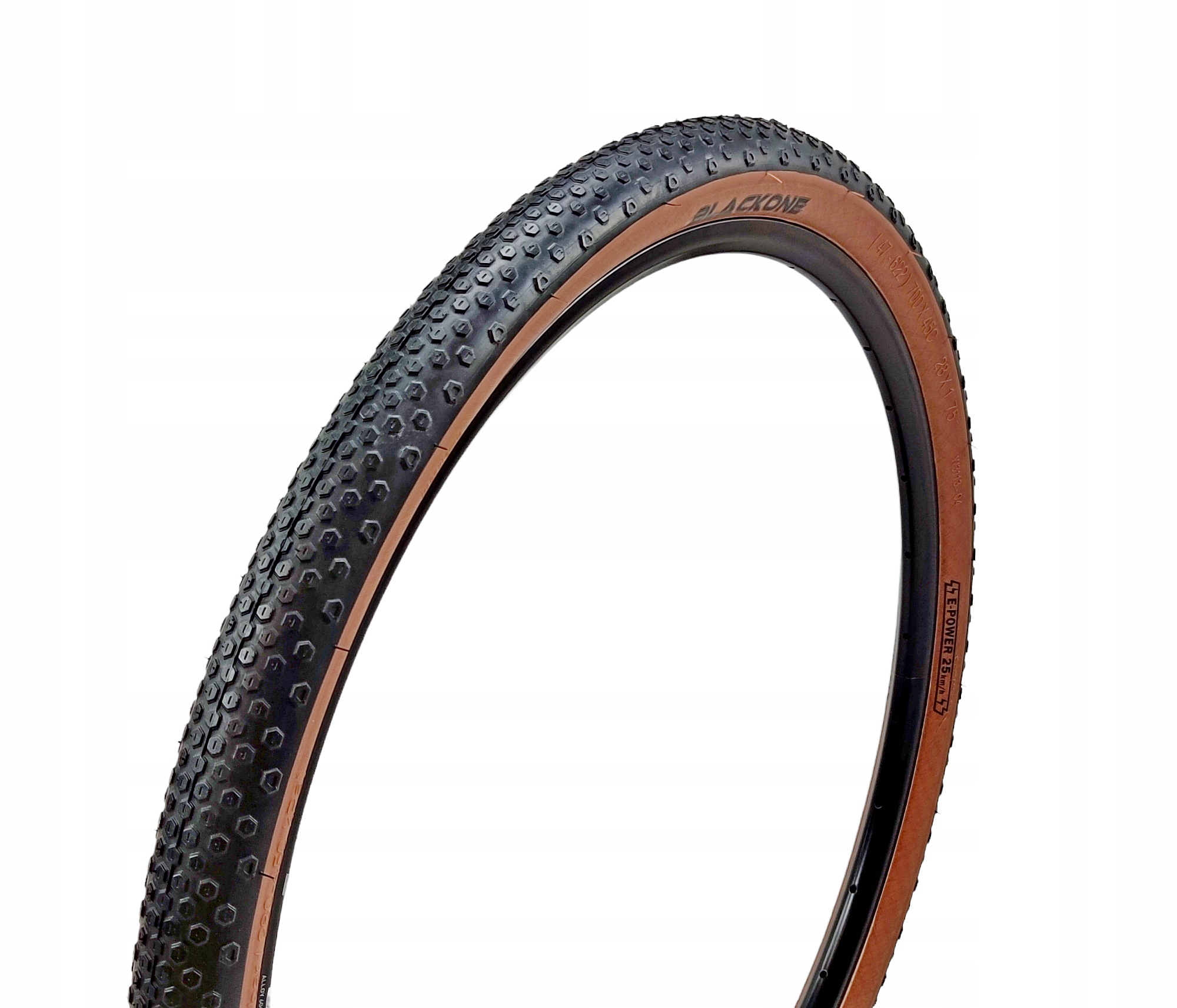 Opona rowerowa Black1 Saturn Ring Jet rozmiar koła 28 " 1,7 " 44 mm 620 g