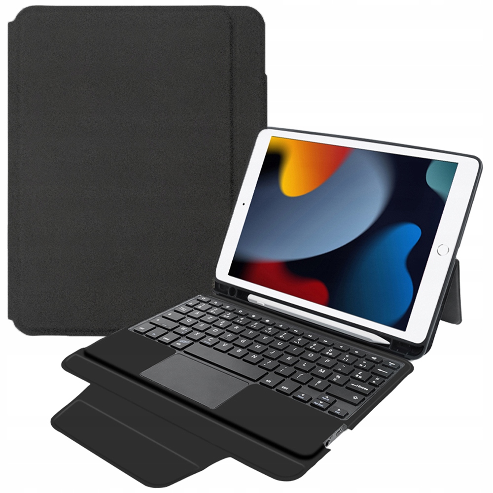 Pouzdro 2v1 Klávesnice Touchpad pro Apple iPad 10,2" 7/8/9 Gen 2019 2021