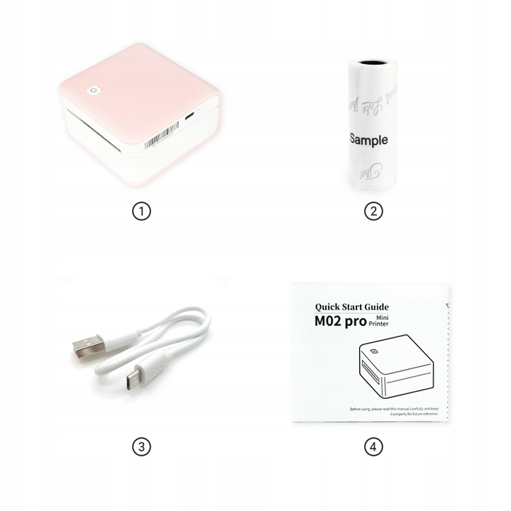 Mini drukarka termiczna Phomemo M02 PRO do etykiet samoprzylepnych 304 DPI Producent Phomemo