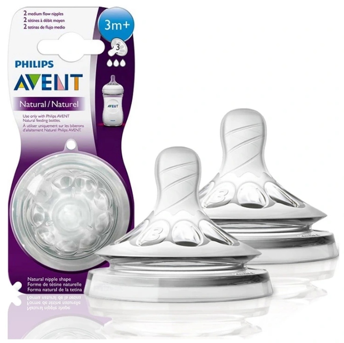 

Avent Natural Smoczek do butelek Średni 2szt