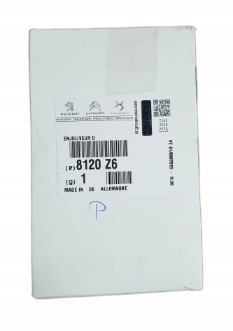 NAKLEJKA LISTWA SŁUPKA DS3 Producent części Citroen OE