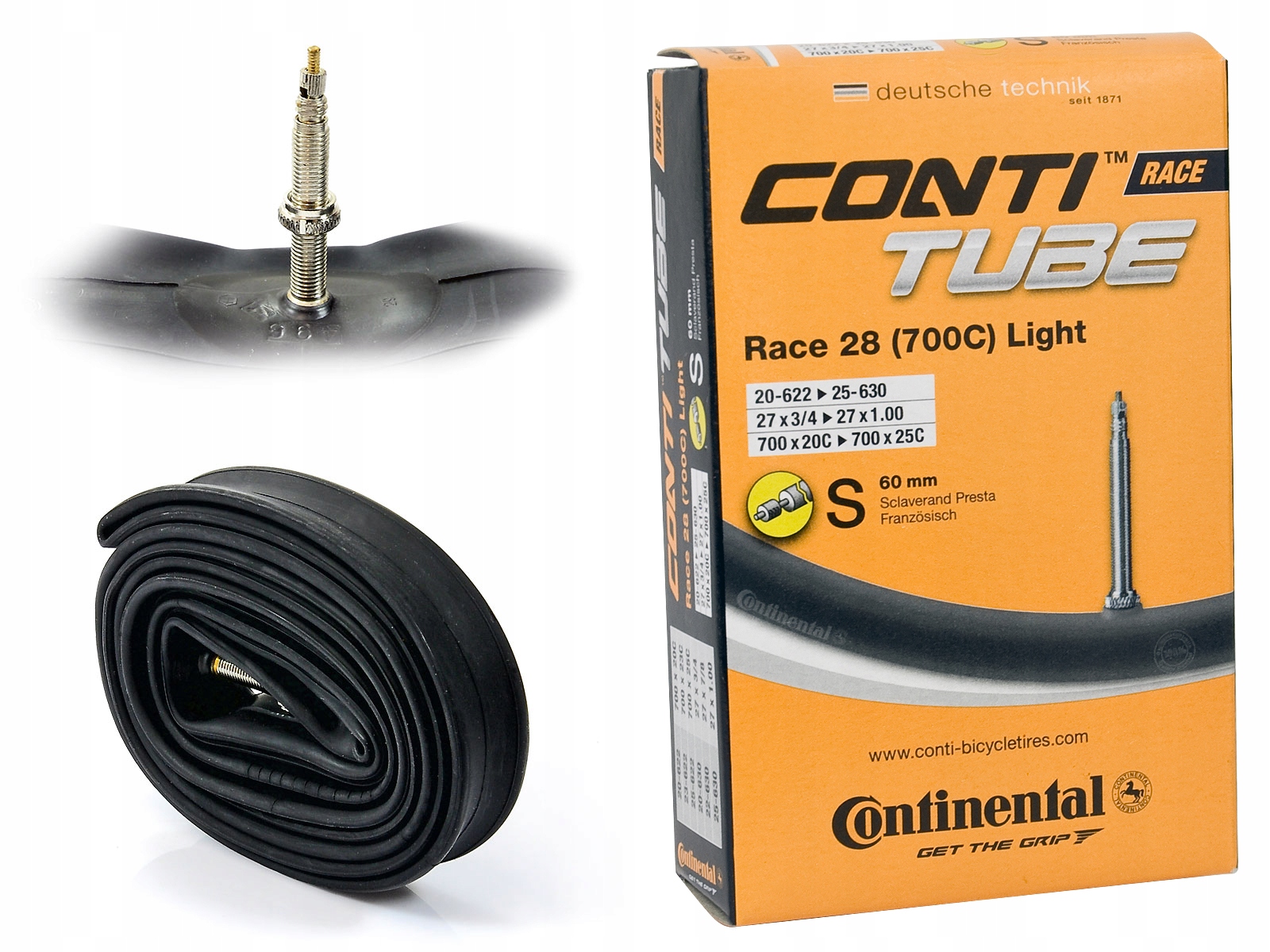 

Dętka Continental Race light 28'' 20/25 622/630