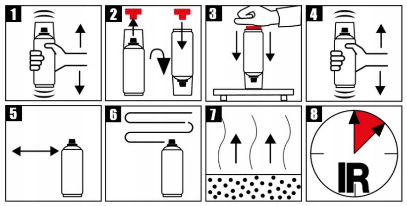 Lakier 2k do renowacji reflektorów lamp auta 3in1 Opakowanie Spray