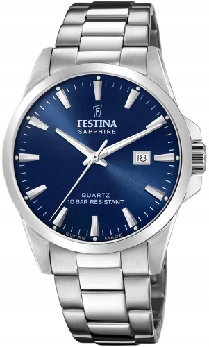 Zegarek męski Festina 20024/3 granatowy klasyczny do pływania