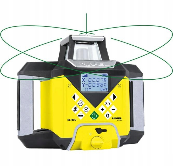 Nivel System Niwelator Laserowy NL740G Digital wiązka zielona