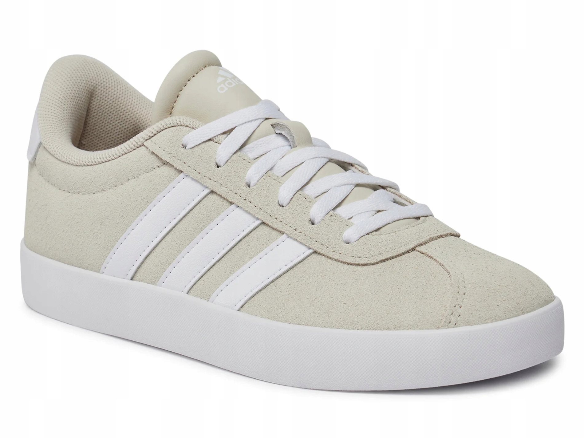 pro mládež boty Adidas VL Court ID6312 béžové sportovní semišové módní 37,3