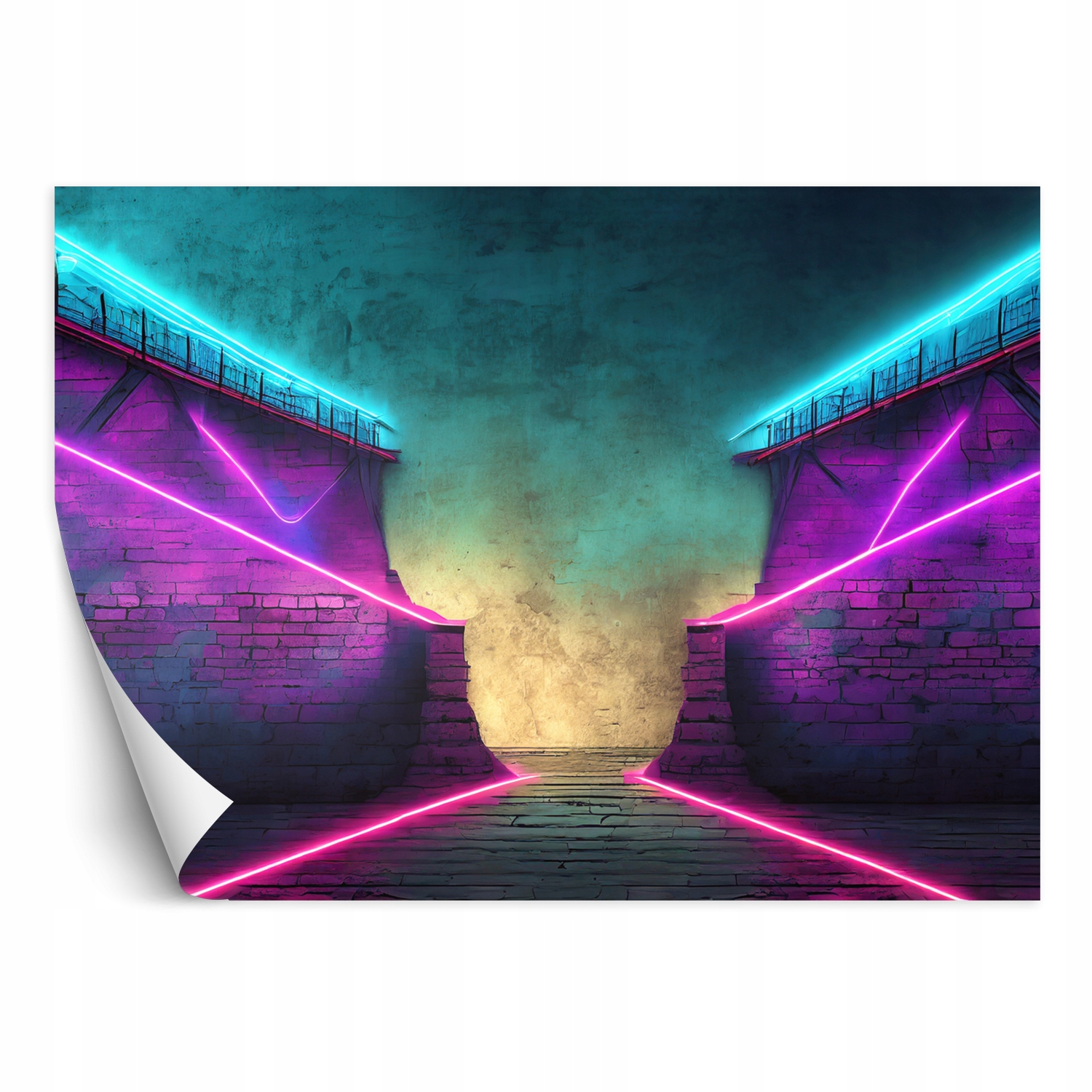 Fototapeta, Abstrakcja tekstury neonowej 350x245