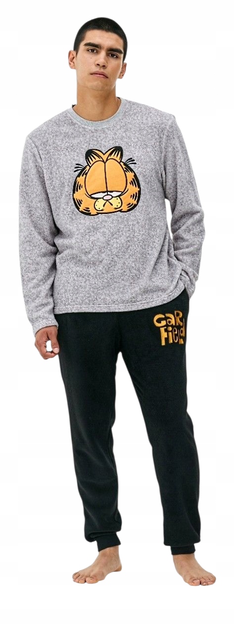 Garfield plyšová fleecová pánská pyžama XL