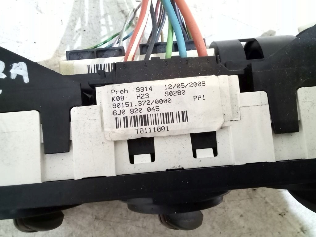 Seat Ibiza IV 4 control panel air conditioning devices 6J0820045