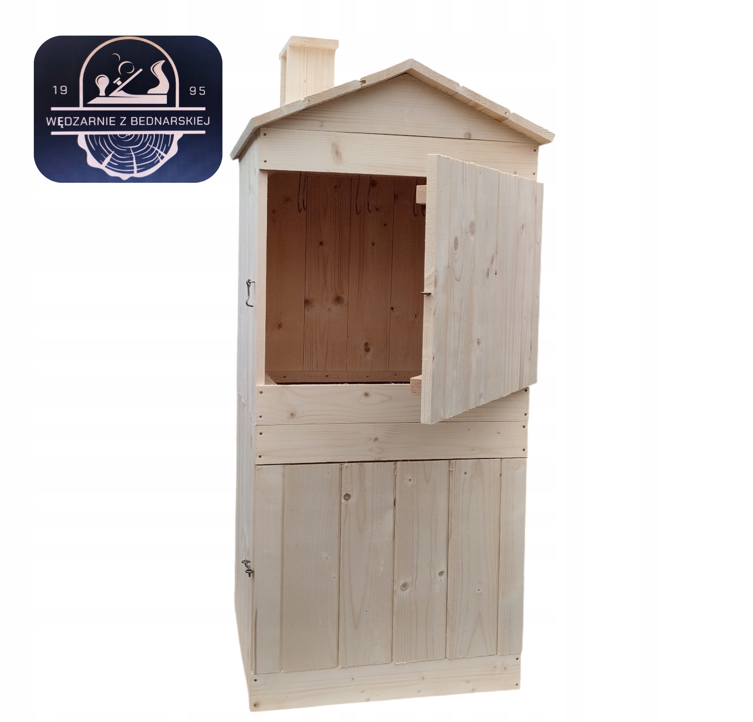 Wędzarnia Drewniana Ogrodowa Duża XXXL 60x60x120