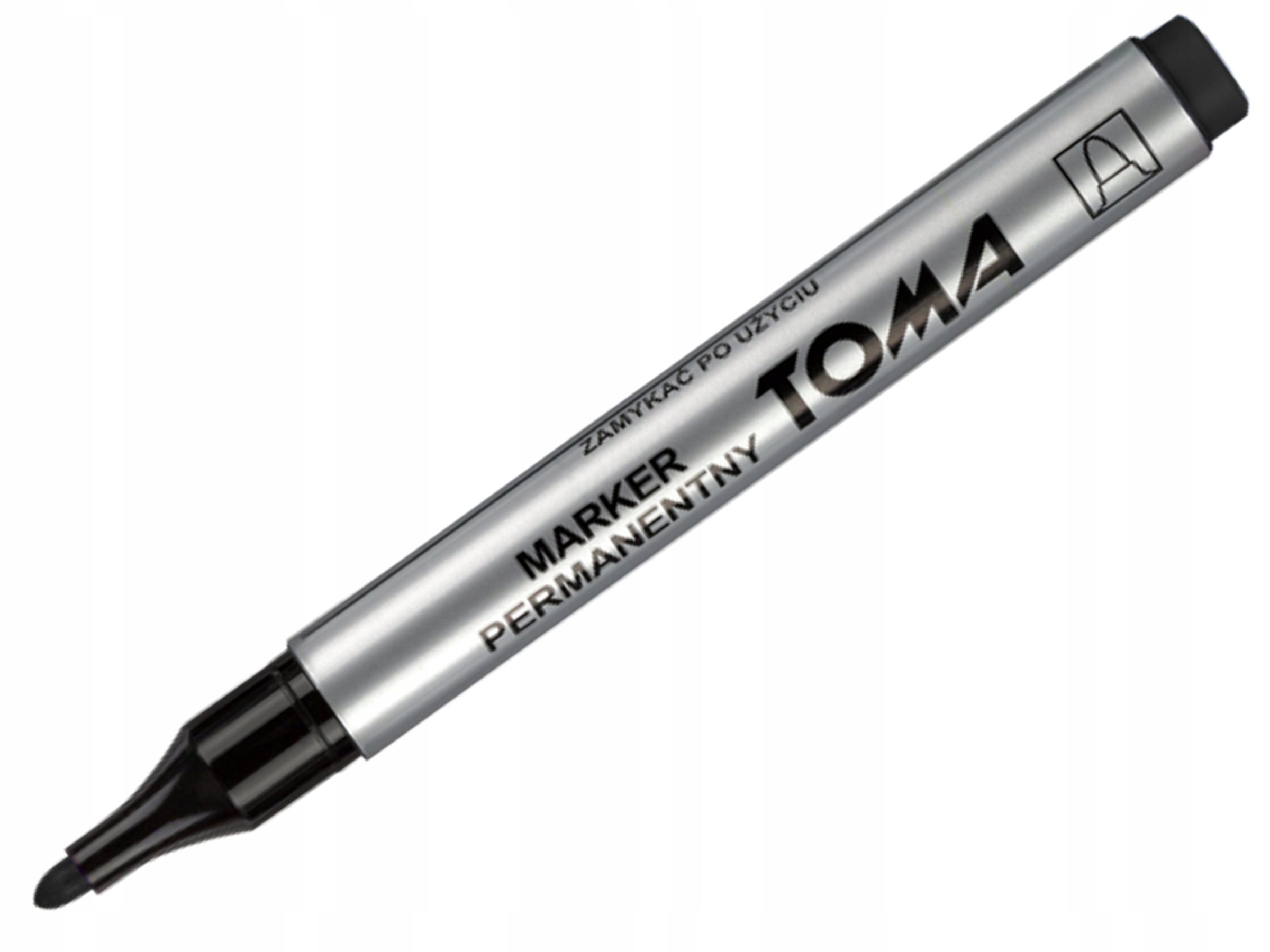 TOMA MARKER PERMANENTNY CZARNY okrągły