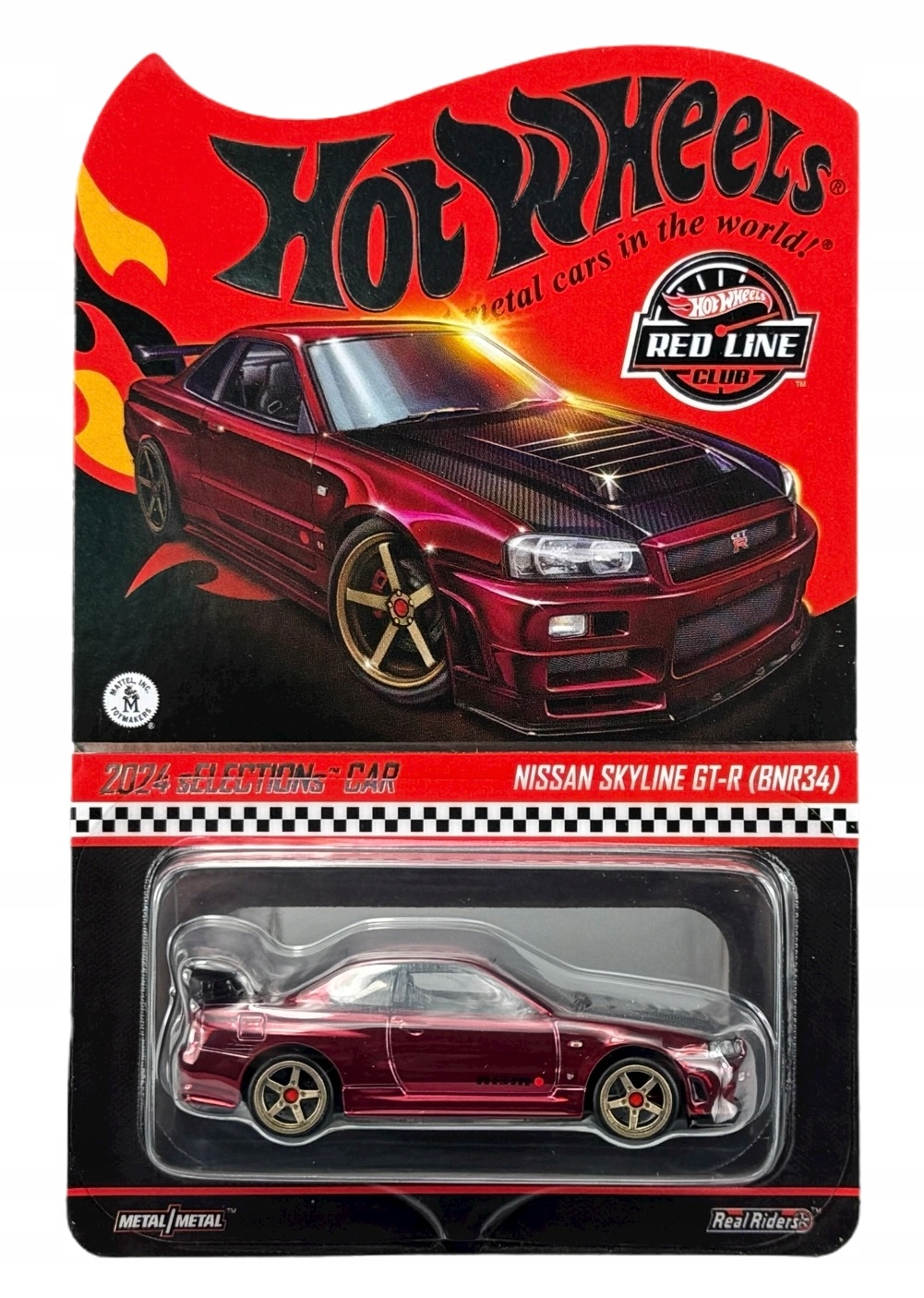ミニカー 2023RLC HotWheels NissanSkyline GT-R R34 HOT WHEELS NISSAN SKYLINE GT-R BNR34 RED LINE CLUB 2024 HWF25