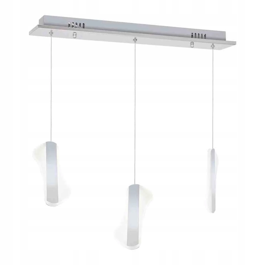 Milagro Led závesná lampa Sash ML340 24W 3 body Chróm/Biela