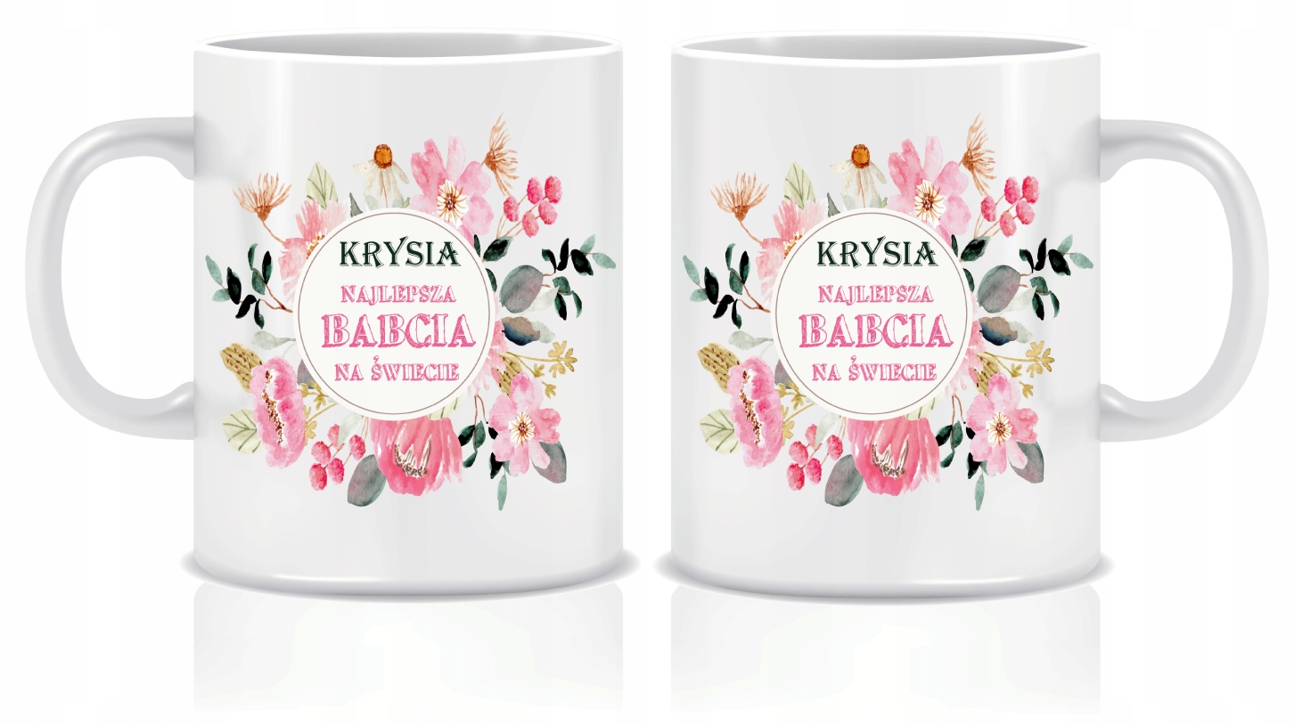 

Kubek Babci prezent Dzień Babci + Imię gratis