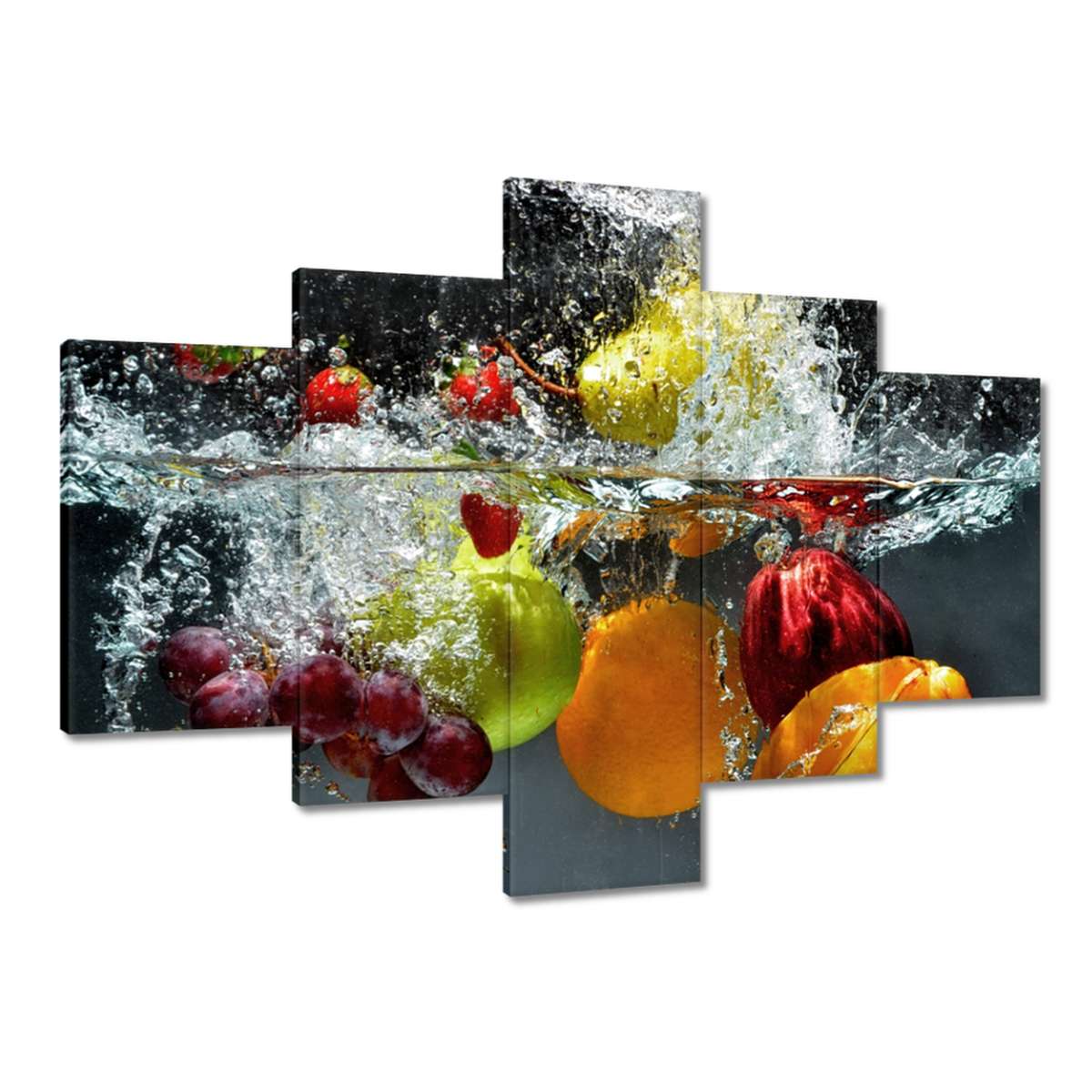 Obrazy 100x70 Ovoce padající do vody