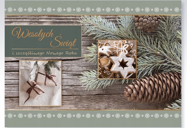 KARNET LAURKA ŚWIĘTA BOŻE NARODZENIE BN + KOPERTA