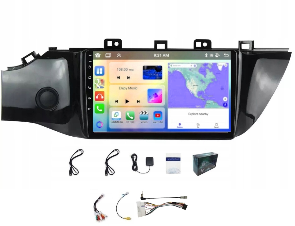 Rádio Navigácia Carplay Kia Rio 2011-2019 Bt Wifi Android 4GB 64GB