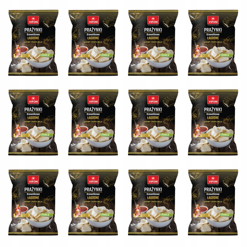 Prażynki Krewetkowe Łagodne 100G Vifon X12