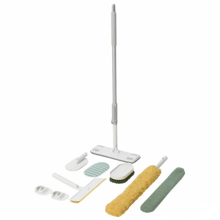 Levně Ikea Pepprig Úklidová sada, modrá/žlutá