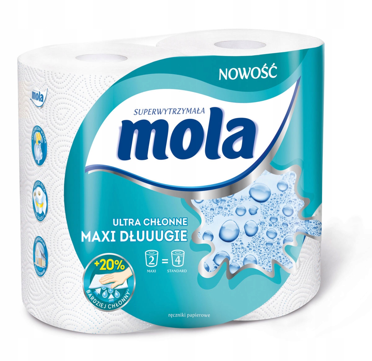 

Ręczniki Papierowe Mola 2 Ultra Chłonne Max Długie