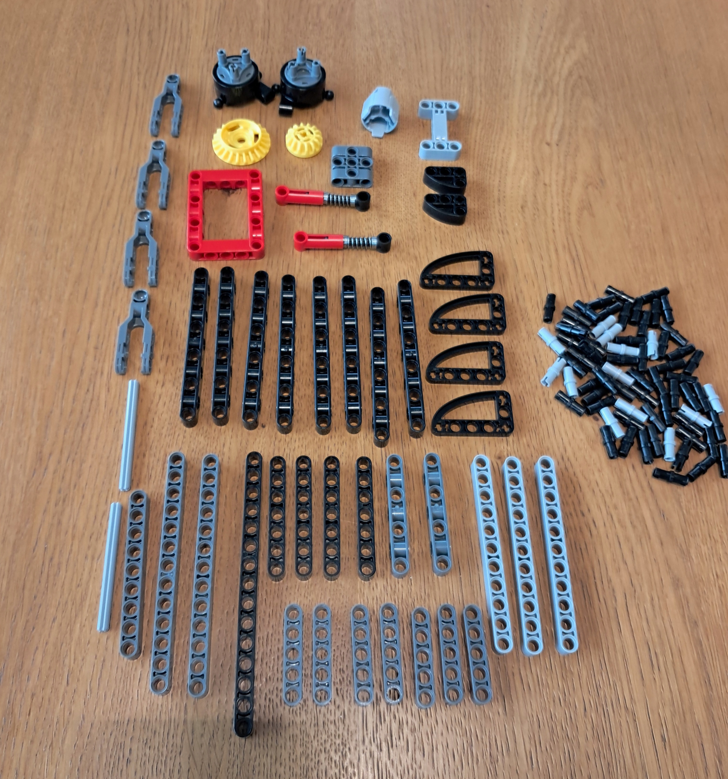 Lego pin ozubení nosníku mix Lego Technic Set 2 Velký 541S4