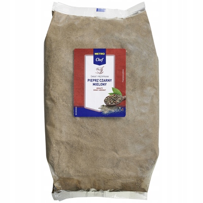 Metro Chef Pepř Černý Mletý 1,1 kg Gastronomie