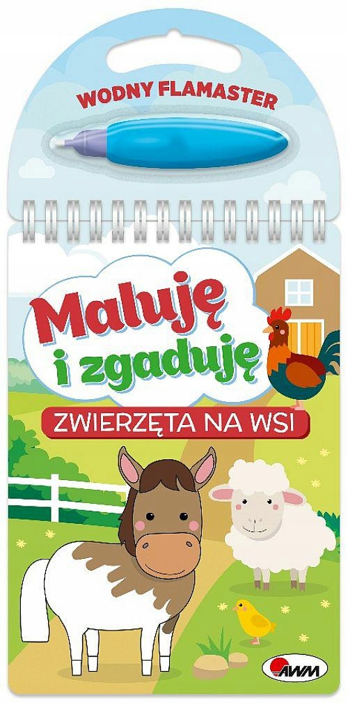 

Wodny Flamaster Maluję i Zgaduję Zwierzęta na Wsi
