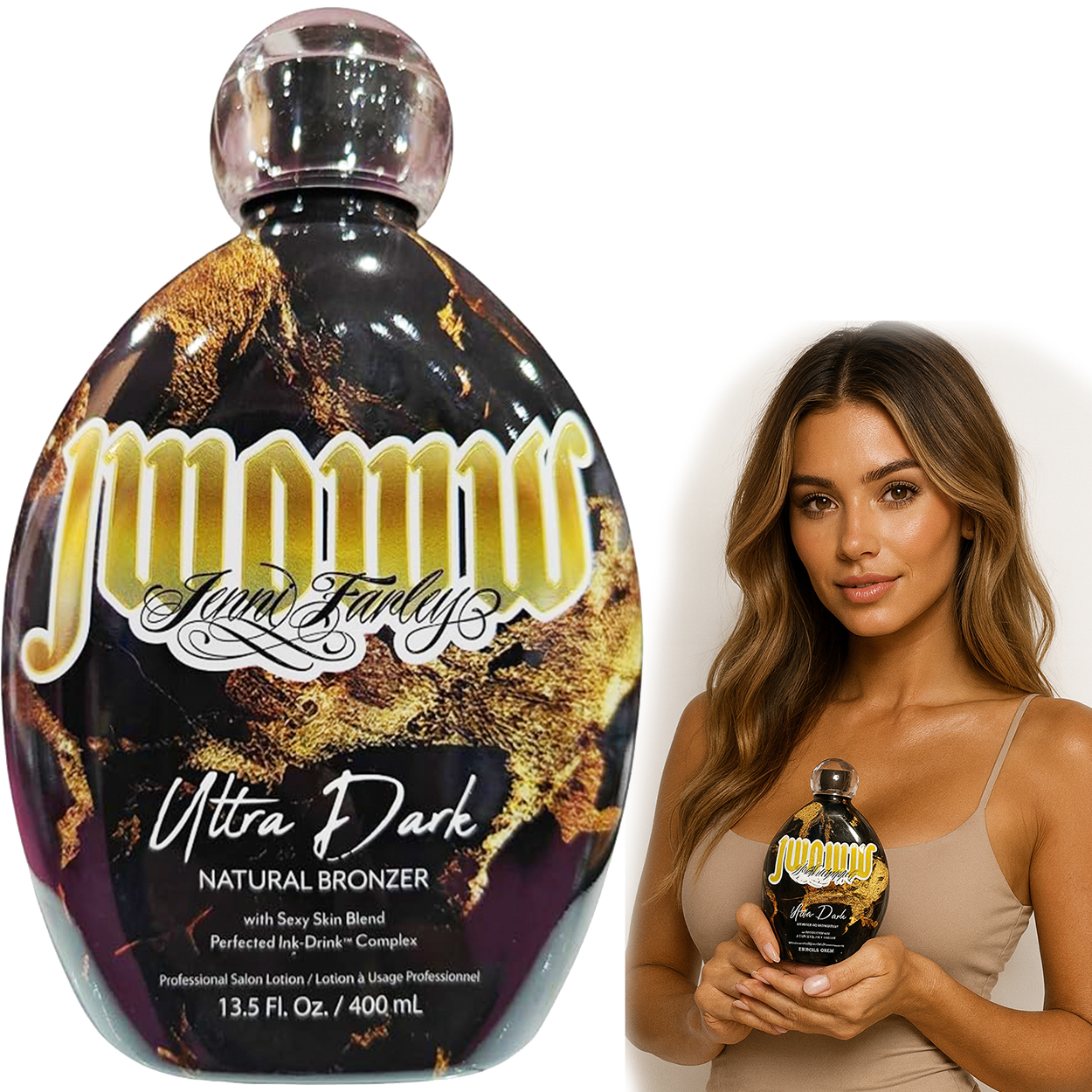 Bronzer Ovocně vanilkový balzám na opalování Jwoww Ultra Dark Natural 400 ml
