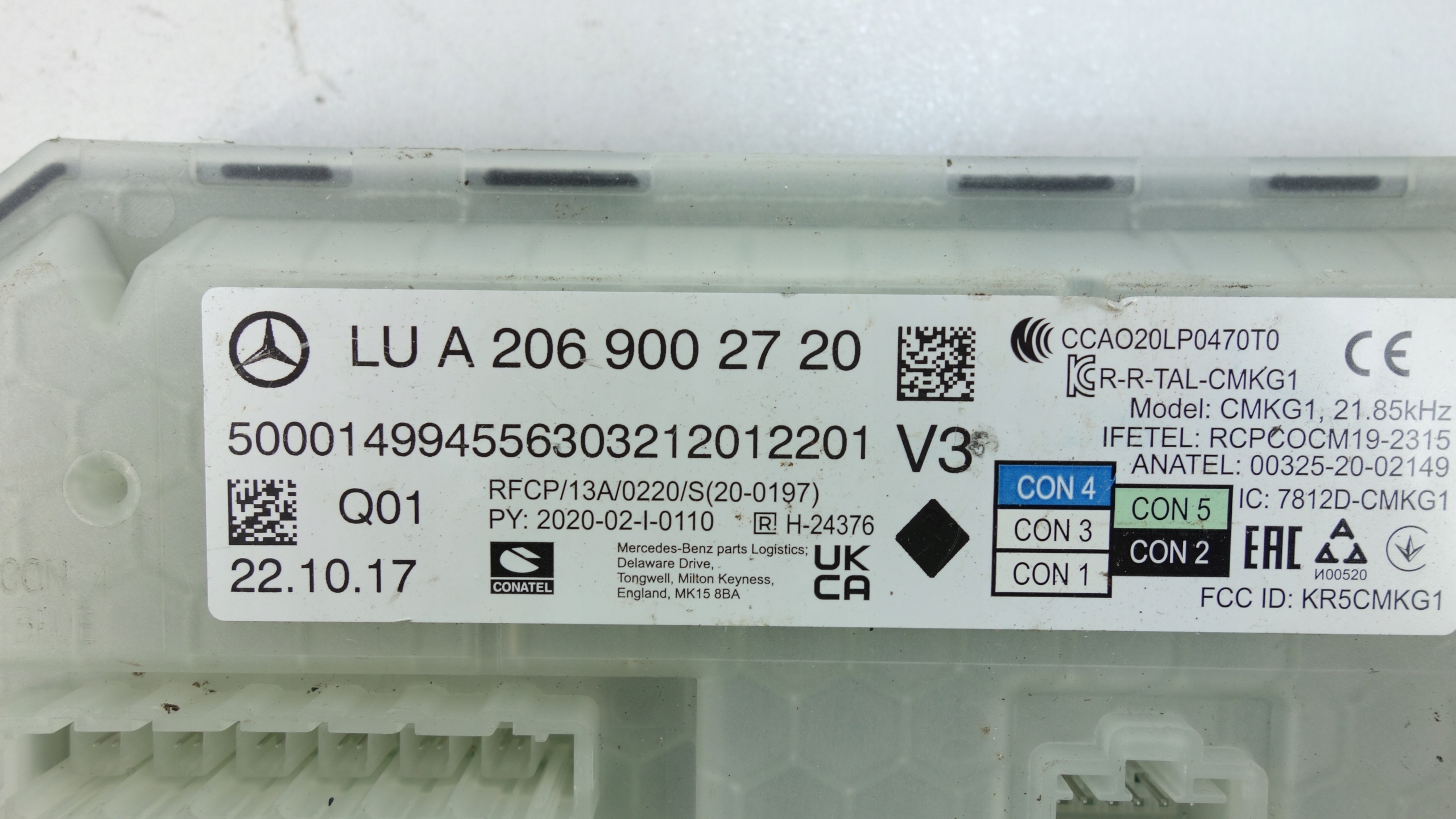 module control unit MERCEDES C W206 2021- A2069002720