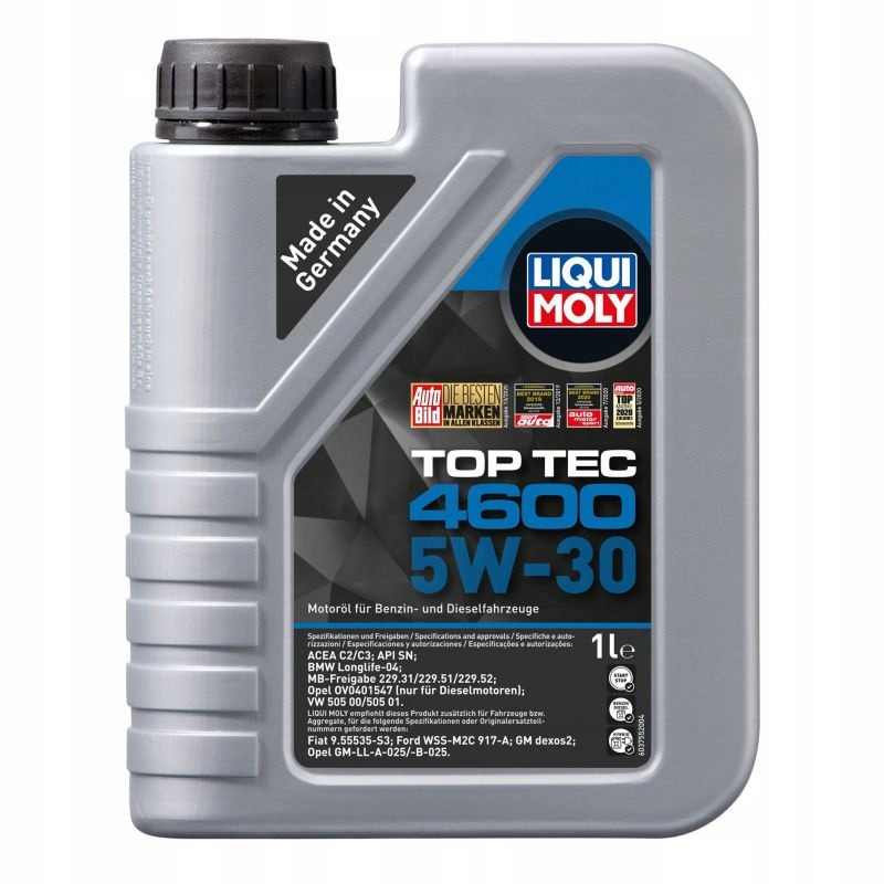 Liqui Moly Top Tec 4600 5W30 nr 2315 litr z beczki Olej syntetyk Gm