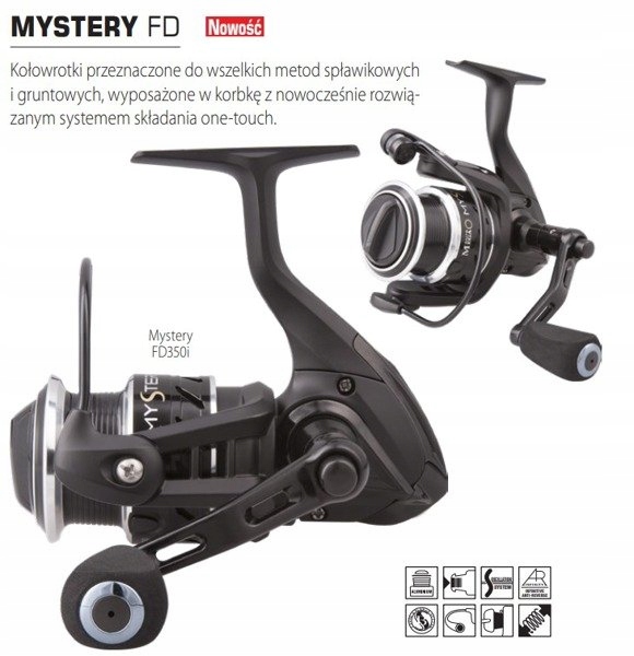 Kołowrotek MegaBAITS Mystery FD525i szp.alu 25 4BB+Inf.AR Dragon