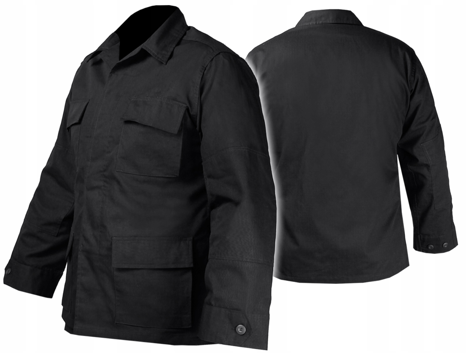 Mikina vojenská uniformovaná Mil-Tec Teesar Bdu RipStop Černá S