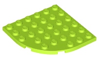 

Lego 6003 Płytka 6x6 zaokrąglona Limonka Nowa (4g)