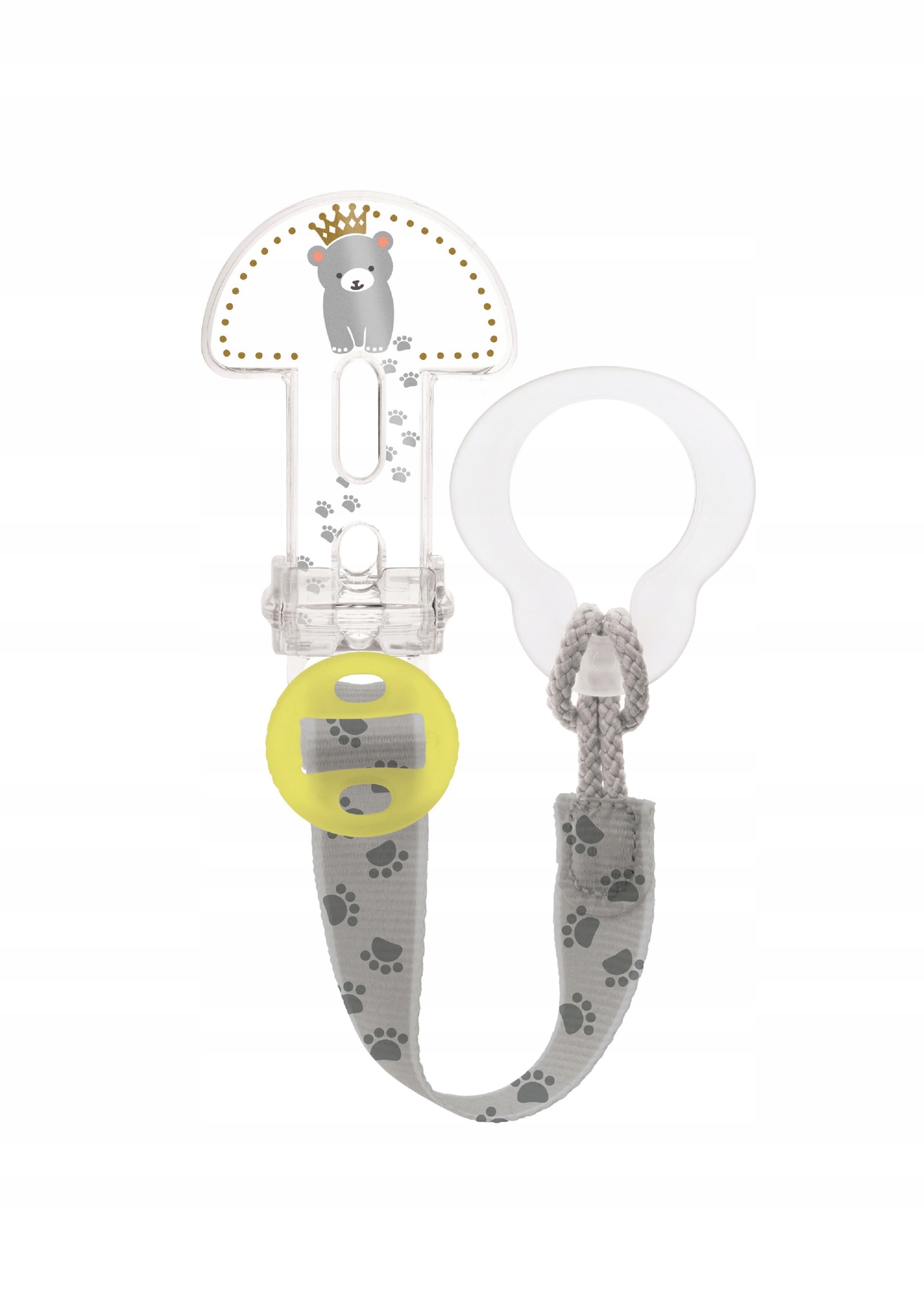 Klips do smoczka z osłonką MAM C&Cover bia/miś