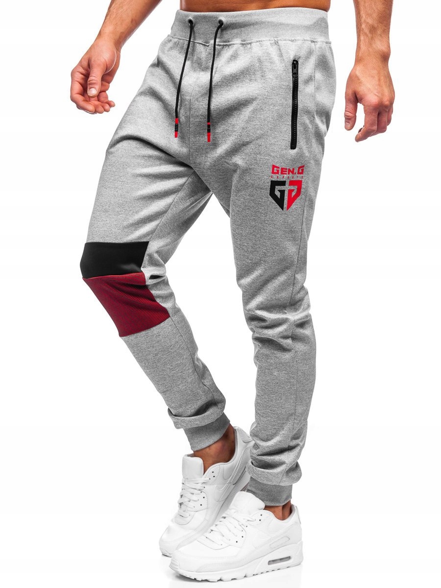 

Spodnie Męskie Dresowe Szare K10122 DENLEY_2XL