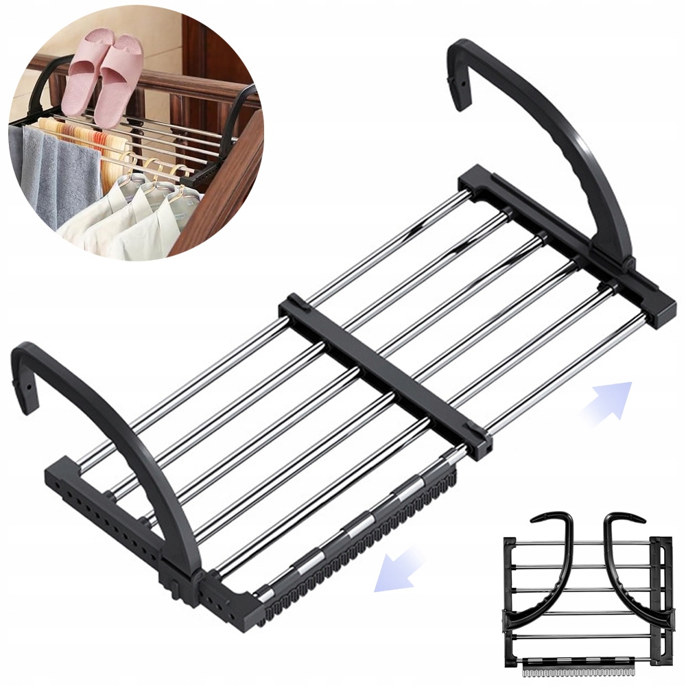 Levně Sušák Na Prádlo A Oblečení Radiátor Zábradlí Balkon