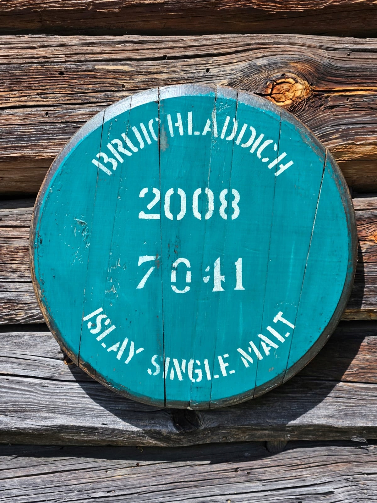 Dekiel ze sudu na skotskou whisky Bruichladdich 2008 Modrý