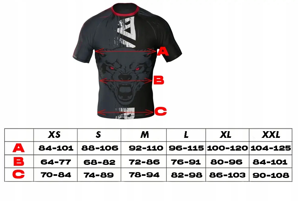 RASHGUARD MĘSKI KOSZULKA KOPRESYJNA MMA SIŁOWNIA DBX BUSHIDO Wolf M Linia regular